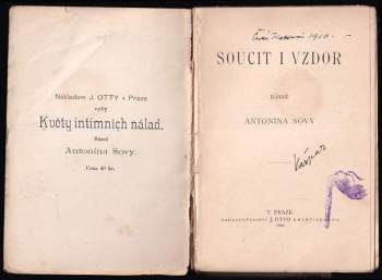 Antonín Sova: Soucit i vzdor