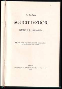Antonín Sova: Soucit i vzdor