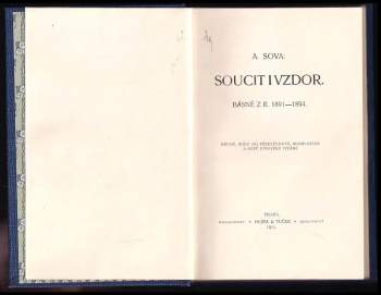 Antonín Sova: Soucit i vzdor