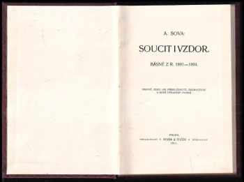 Antonín Sova: Soucit i vzdor