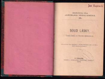 Jaroslav Vrchlický: Soud lásky
