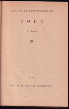 Stanisław Przybyszewski: Soud