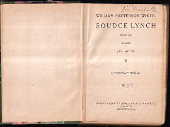 William Patterson White: Soudce Lynch