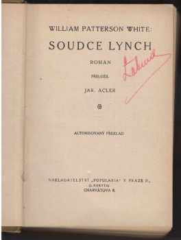 William Patterson White: Soudce Lynch