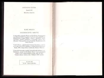 Karl Kraus: Soudím živé i mrtvé
