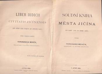 Soudní kniha města Jičína