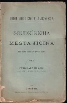 Soudní kniha města Jičína