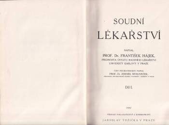 František Hájek: Soudní lékařství