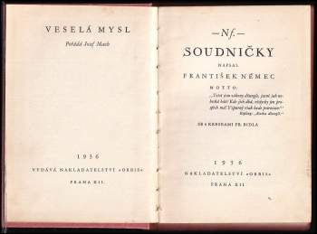 František Nemec: Soudničky