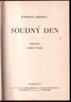 Warwick Deeping: Soudný den