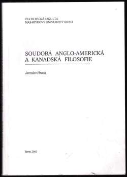 Jaroslav Hroch: Soudobá anglo-americká a kanadská filosofie