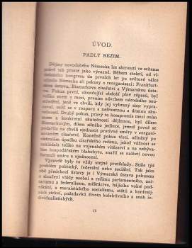Edmond Vermeil: Soudobé Německo (1919-1924)