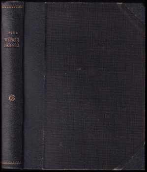 Antonín Matěj Píša: Soudy, boje a výzvy z let 1920-1922