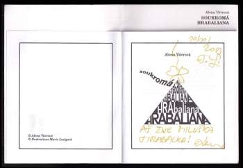 Alena Vávrová: Soukromá Hrabaliana