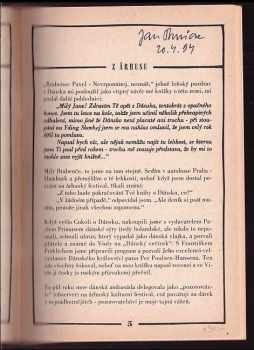 Jan Burian: Soukromá zpráva z Århusu aneb Deník oficiálního pozorovatele z århuského festivalu 1993