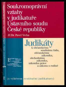 Soukromoprávní vztahy v judikatuře Ústavního soudu České republiky