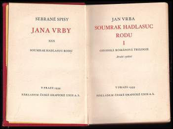 Jan Vrba: Soumrak Hadlasuc rodu