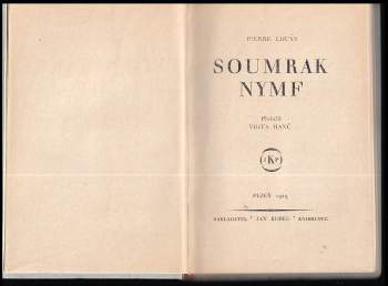 Pierre Louÿs: Soumrak nymf