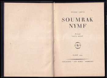 Pierre Louÿs: Soumrak nymf