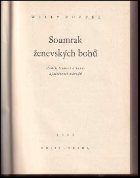 Willy Ruppel: Soumrak ženevských bohů