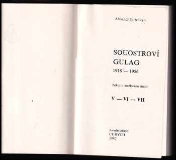 Aleksandr Isajevič Solženicyn: Souostroví Gulag
