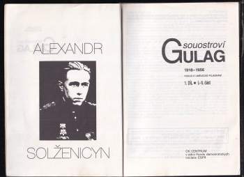 Aleksandr Isajevič Solženicyn: Souostroví Gulag