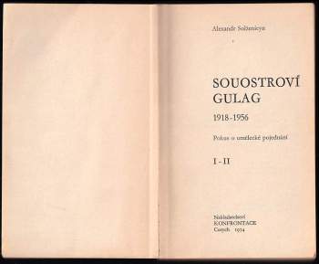 Aleksandr Isajevič Solženicyn: Souostroví Gulag