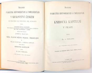 Antonín Podlaha: Soupis památek historických a uměleckých