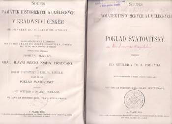 Antonín Podlaha: Soupis památek historických a uměleckých v království českém, Král. hlavní město Praha - Hradčany II., část první Poklad svatovítský