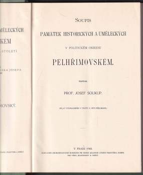 Josef Soukup: Soupis památek historických a uměleckých v království Českém od pravěku do počátku 19. století, XVIII. Politický okres Pelhřimovský