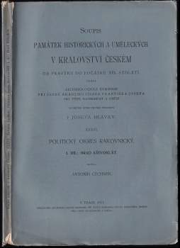 Soupis památek historických a uměleckých v království Českém od pravěku do počátku XIX. století