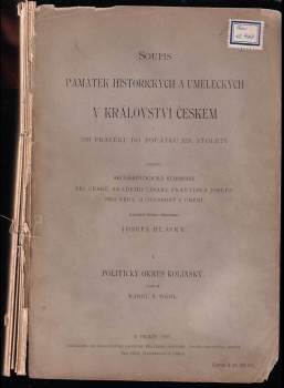 Soupis památek historických a uměleckých v království Českém od pravěku do počátku XIX. století