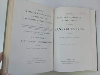 Josef Cibulka: Soupis památek historických a uměleckých v okresu lanškrounském
