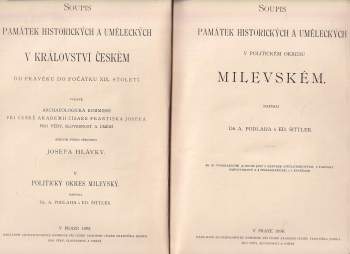 Antonín Podlaha: Soupis památek historických a uměleckých v politickém okresu milevském, V. Politický okres Milevský