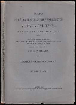 Soupis památek historických a uměleckých v politickém okresu novopatském