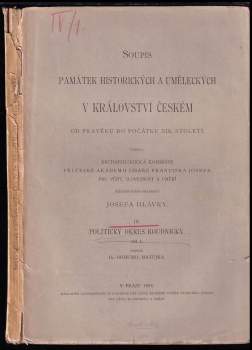 Soupis památek historických a uměleckých v politickém okresu Roudnickém