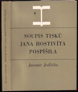 Soupis tisků Jana Hostivíta Pospíšila