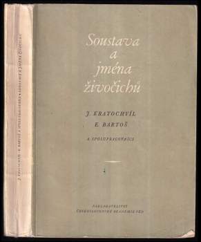 Josef Kratochvíl: Soustava a jména živočichů