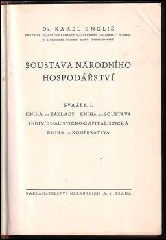 Karel Engliš: Soustava národního hospodářství