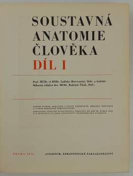 Ladislav Borovanský: Soustavná anatomie člověka