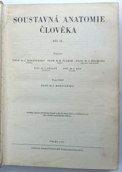 Jaroslav Kos: Soustavná anatomie člověka