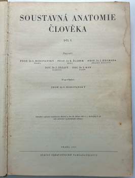Jaroslav Kos: Soustavná anatomie člověka
