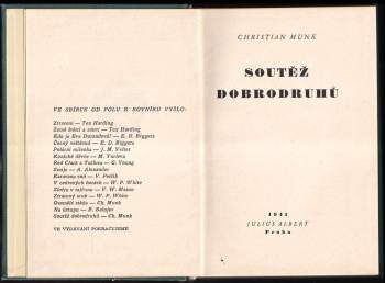 Christian Munk: Soutěž dobrodruhů