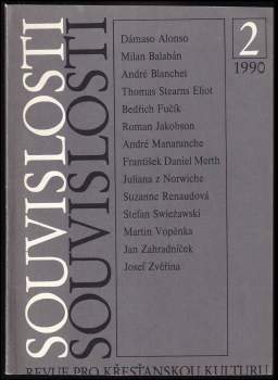 Jiří Hauber: Souvislosti - revue pro křesťanskou kulturu- 1. ročník- 1990, čísla 1-4, KOMPLETNÍ ROČNÍK