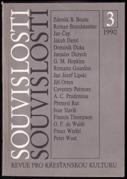 Jiří Hauber: Souvislosti - revue pro křesťanskou kulturu- 1. ročník- 1990, čísla 1-4, KOMPLETNÍ ROČNÍK