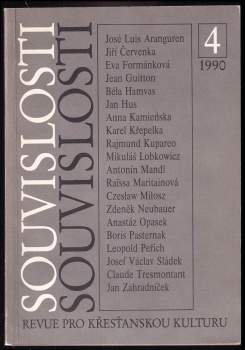Jiří Hauber: Souvislosti - revue pro křesťanskou kulturu- 1. ročník- 1990, čísla 1-4, KOMPLETNÍ ROČNÍK