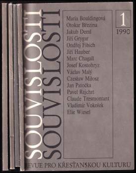 Souvislosti - revue pro křesťanskou kulturu- 1. ročník- 1990, čísla 1-4, KOMPLETNÍ ROČNÍK