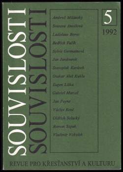 Josef Čábela: Souvislosti - revue pro křesťanskou kulturu- 3. ročník- 1992 (čísla 1-5, chybí 6. díl)