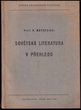 Sovětská literatura v přehledu