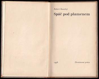 Robert Konečný: Spáč pod plamenem